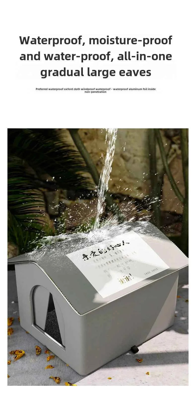 Stray Cat dog House Waterproof Outdoor Winter Warm Pet Cave Sleeping Beds Home Foldable Washable for Small Dog Puppy Supplies