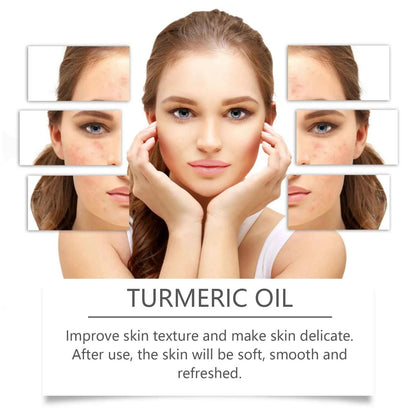 EELHOE Turmeric Essence Oil 30ml Shrink Pores Deep Moisturizing Hydration Repair Damaged Skin Facial Body Massage Oil Skin Care