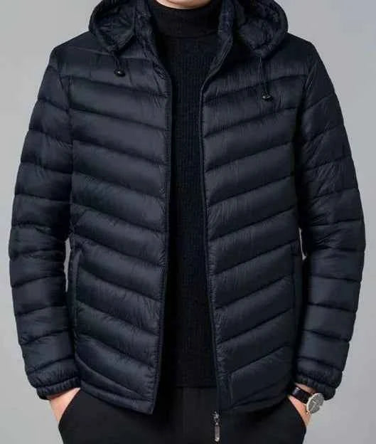 Man Padded Coat Hooded Down Jackets For Men Lightweight Puffer Padding Winter Parkas Young On Sale New In & Modern Outer Casual