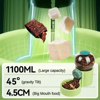 Automatic Dog Cat Feeder Cage Hanging Pet Bowls Pet Water Dispenser Dog Water Bottle Food Container Dispenser Bowl for Cat Dog - AMULET RING STORE