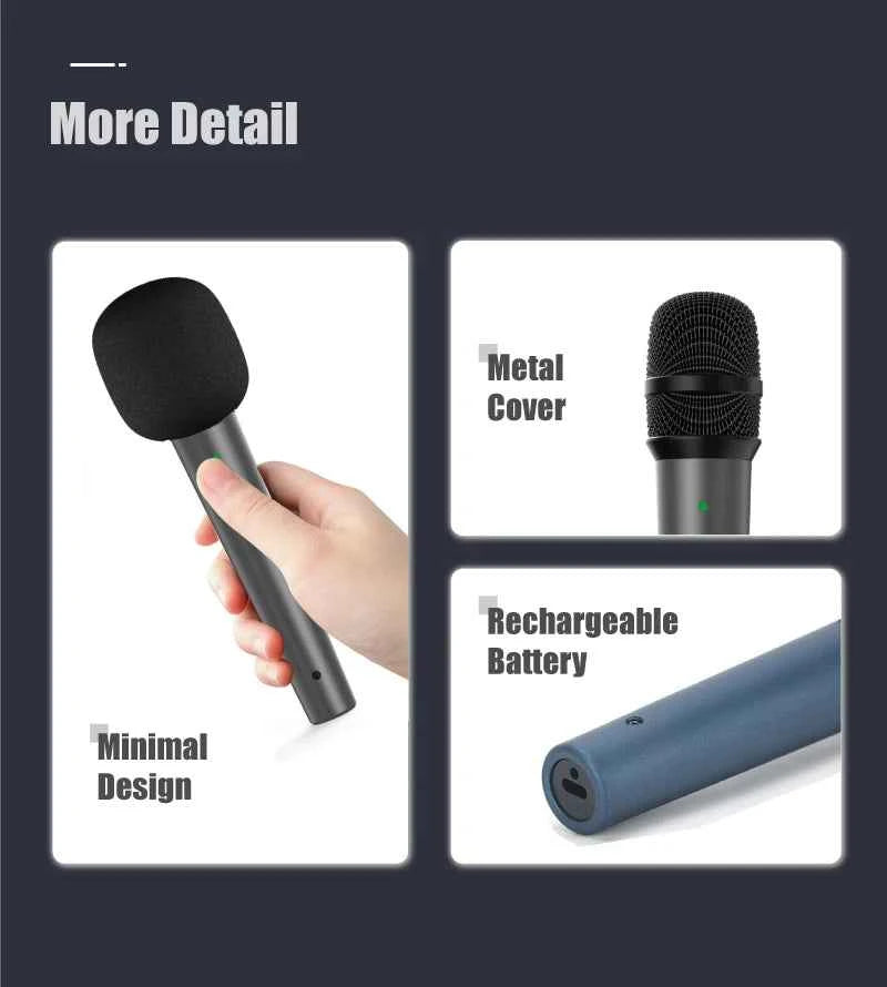 NUNAVO wireless microphone Interview professional microfeono Mic Handle broadcast microphone handheld for iphone smart phone