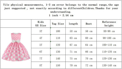 Summer Girls Rose Print Dress Princess Wedding Birthday Party Frocks Satin Children Vestidos Dresses For Girl Christmas Clothing