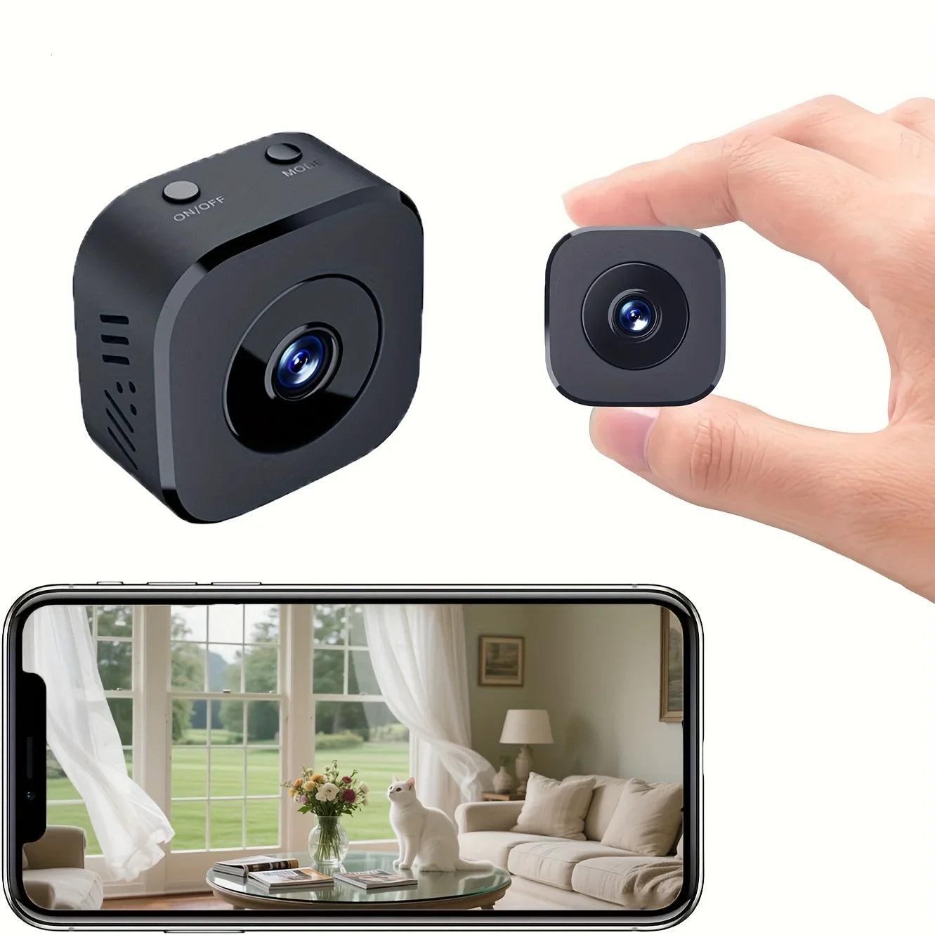 1920 * 1080P Mini HD Camera WiFi Wireless Monitoring Security Protection Remote Monitor Camcorders Video Surveillance Smart Home - AMULET RING STORE
