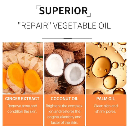 Turmeric lemon Skin Care products Acne Dark Spot Remover Whitening Brighten Facial Serum Face Cream Cleanser Serum Oil Cosmetics