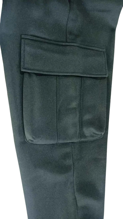 New autumn and winter velvet men's casual overalls multi-pocket pants large size sports casual trousers