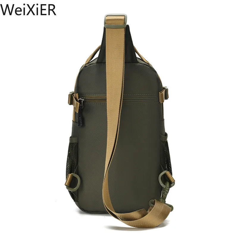 Fashion Multifunction Men's Shoulder Bag Running Outdoor Sling Crossbody Bags Male Travel Trend High Capacity Sport Chest Bag - AMULET RING STORE