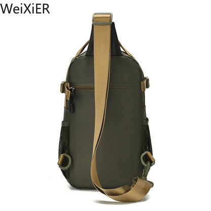Fashion Multifunction Men's Shoulder Bag Running Outdoor Sling Crossbody Bags Male Travel Trend High Capacity Sport Chest Bag - AMULET RING STORE