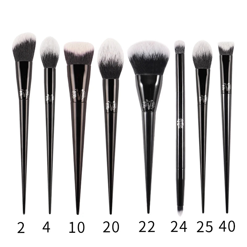 Kat Von D Makeup Brush Set & Kit Foundation Blush Highlight Concealer Powder Sculpting Eyeshadow Brush KVD Brand Makeup Brush - AMULET RING STORE