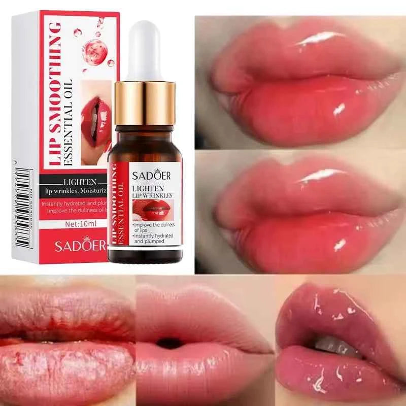 Lip Booster Plumping Serum Oil Hyaluronate Acid Moisturizing Sexy Enhancer Non-Irritating Brighten Fade Lines Plump Products