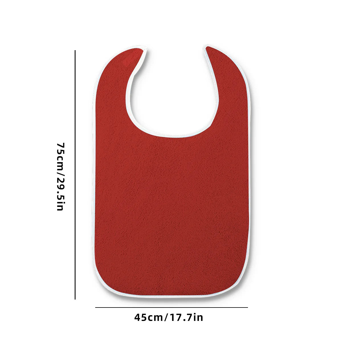 Adult Bibs for Eating Dining Clothing Protector for Elderly and Adults Adjustable Thick Fleece Machine Washable Towel Mouth Wipe - AMULET RING STORE