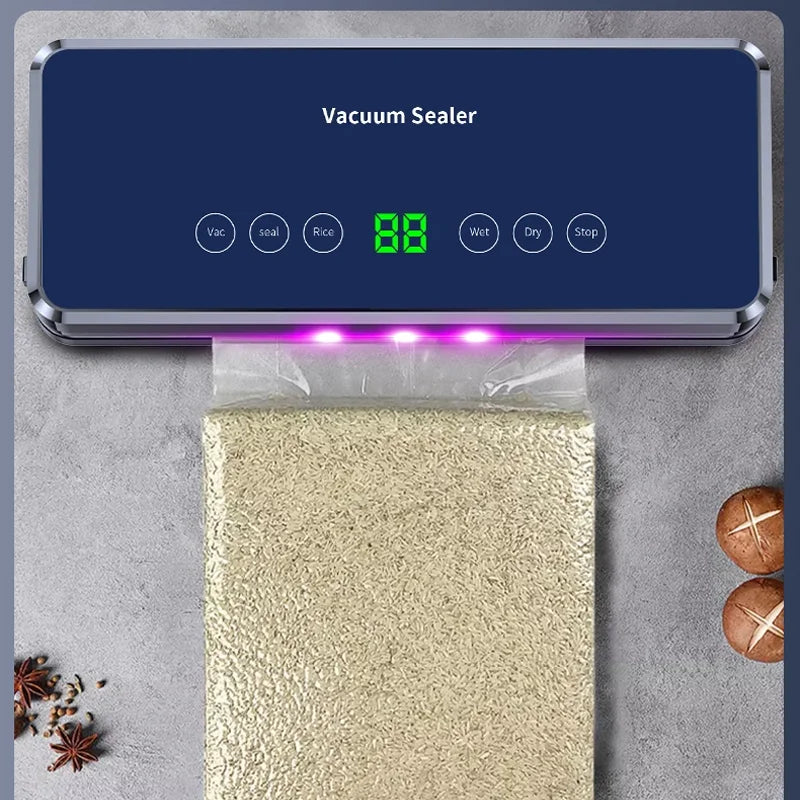 Home fully automatic vacuum sealing machine Food packaging machine Fresh preservation machine Wet and dry plastic sealing machin - AMULET RING STORE