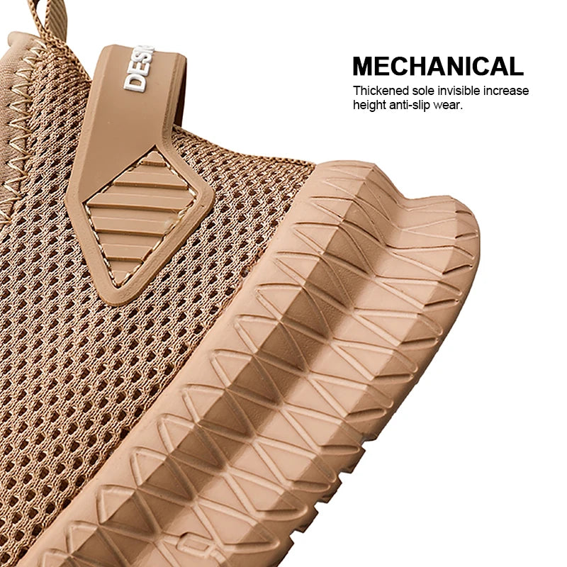 Men's Non-Slip Casual Sneakers Breathable Outdoor Jogging Training Hiking Sports Running Outdoor Women Weave Knit Lace Up Shoes - AMULET RING STORE