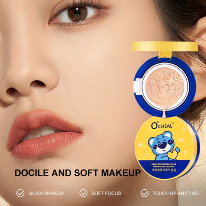 OCHEAL Natural Moisturizing Liquid Foundation Concealer BB Cream Air Cushion Whitening Oil-control Makeup Cosmetics BB Cream - AMULET RING STORE