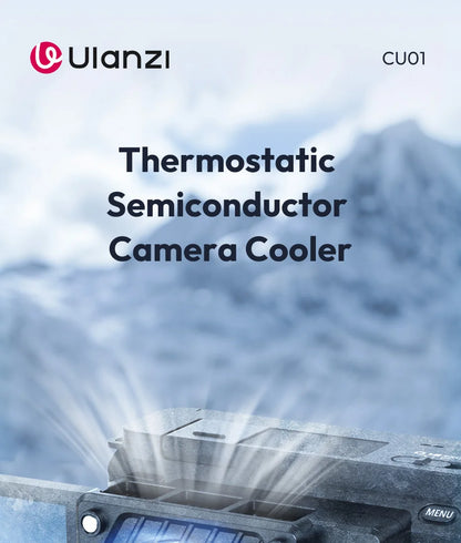 Ulanzi CU01 Thermostatic Semiconductor Camera Cooler Camera Cooling Fan Radiator 4K Recording Kit Heat Sink for Sony Canon Nikon