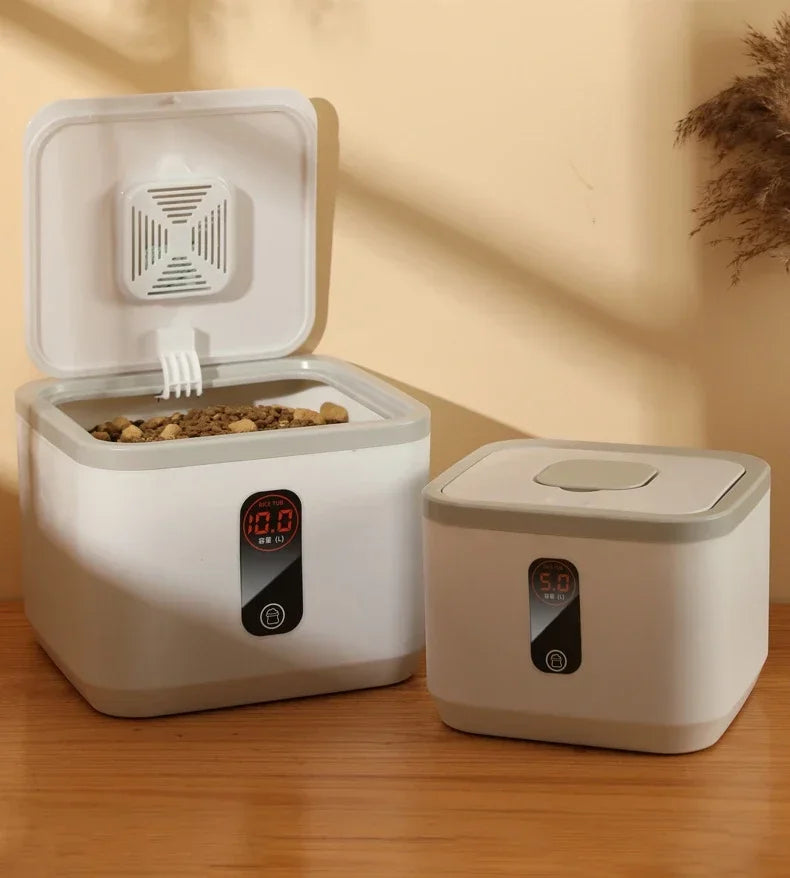 Pet Dog Food Storage Container Dry Cat Food Bucket Dog Food Box with Lid Insect Proof Moisture Proof Rice Box Grain Sealed Jar - AMULET RING STORE
