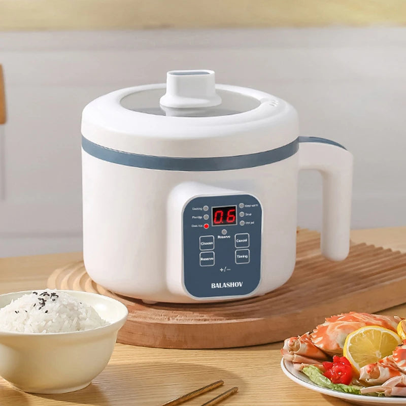 Electric Rice Cooker Multicooker Multifunction Pot Mini Hotpot Pan Soup Home Appliances for The Kitchen Pots Offers 1-2 People - AMULET RING STORE