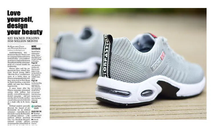2025 new spring trend sports men's shoes Lace-up thick sole casual breathable fashion shoes Large size Wear skid resistance - AMULET RING STORE