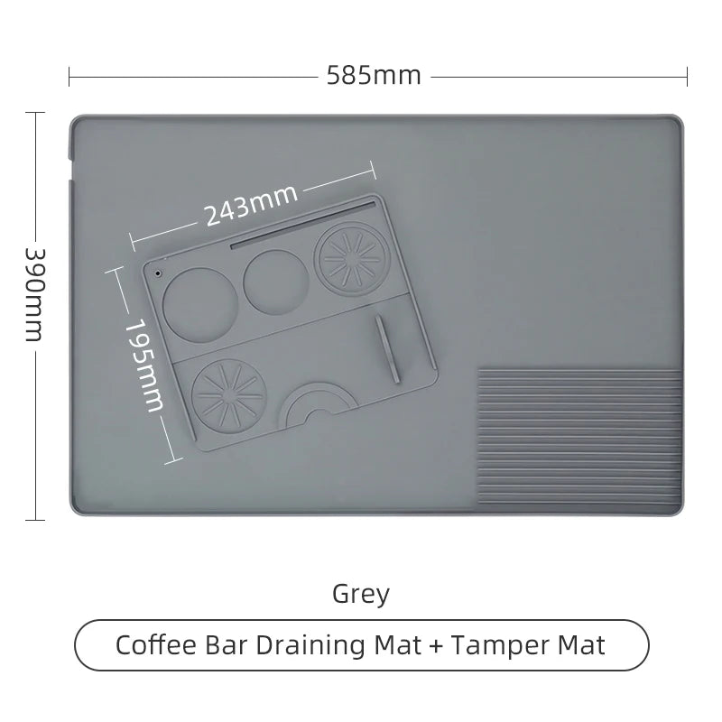 Coffee Tamper Mat Espresso Portafilter Station Silicone Bar Machine Pad Rubber Anti Slip Bar Kitchen Barista Tools Accessories - AMULET RING STORE