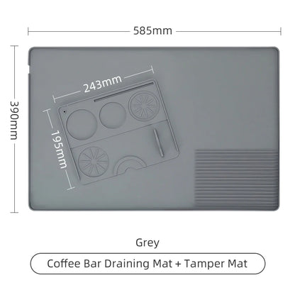Coffee Tamper Mat Espresso Portafilter Station Silicone Bar Machine Pad Rubber Anti Slip Bar Kitchen Barista Tools Accessories - AMULET RING STORE