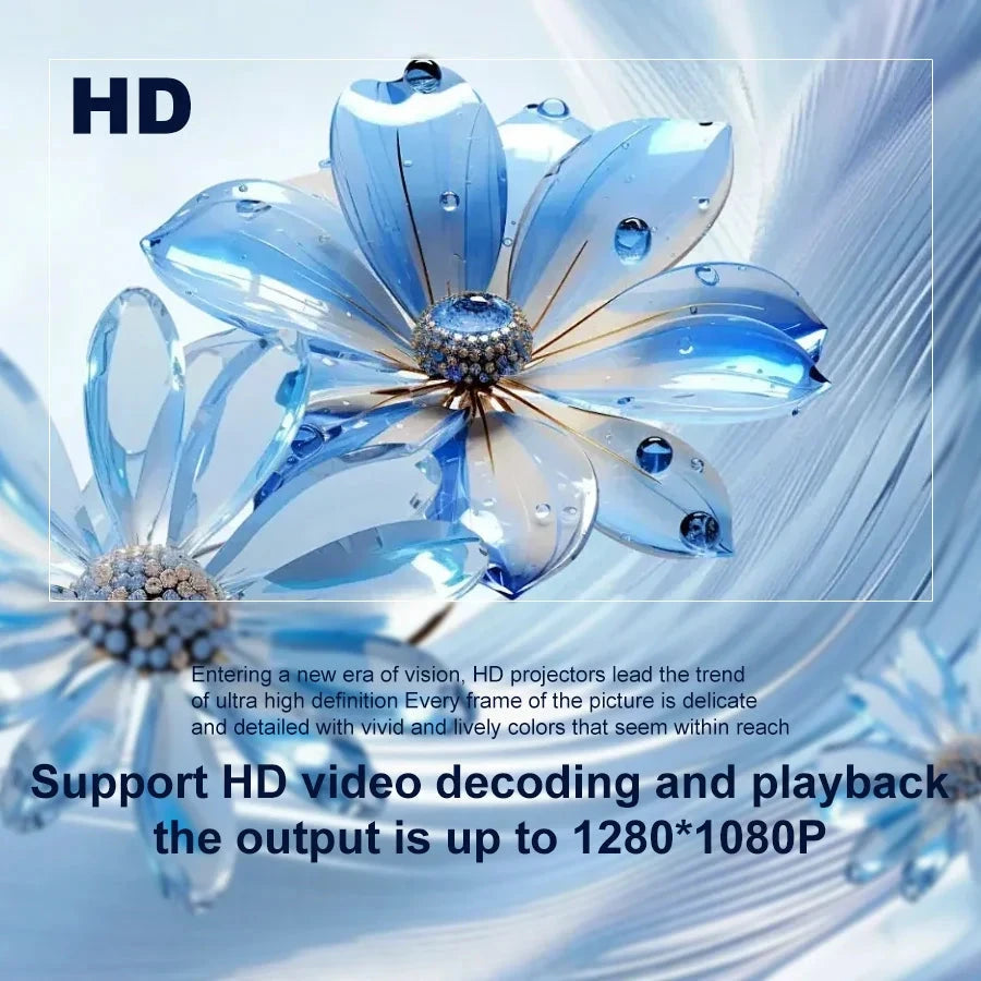 HP330 Portable LED Short Focus Projector 210Ansi 1280*720P Android 11 BT5.0 WIFI Allwinner H716 Halloween Gift Proyector