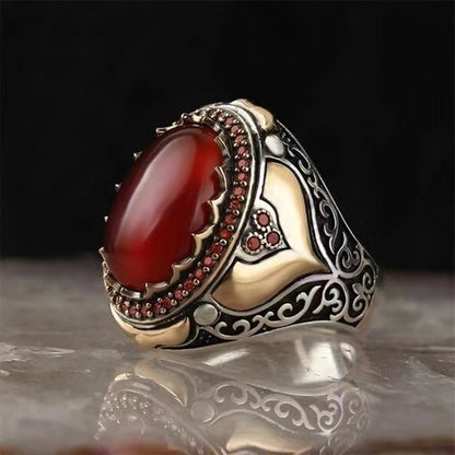 Trendy Handmade Middle East Arabic Turkish Signet RingS For Men AMULET RING STORE