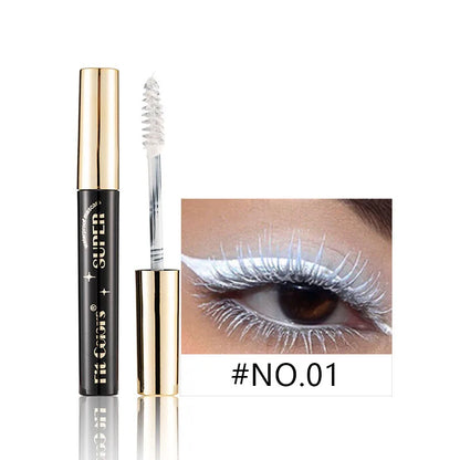 14 Colors Waterproof Mascara 5D Silk Fiber Mascara Lash Color 3D Mascara Eyelash Extension Thick Lengthening Eye Lashes Cosmetic - AMULET RING STORE