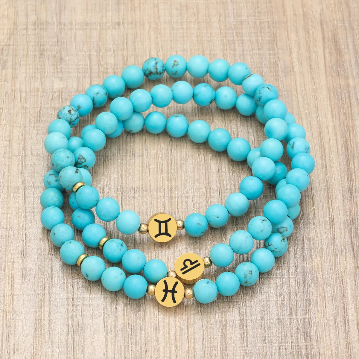 12 Zodiac Signs Natural Stone Bracelets Leo Capricorn Taurus Cancer Bracelets Women Men Couple Friendship Jewelry Gift Bracelets