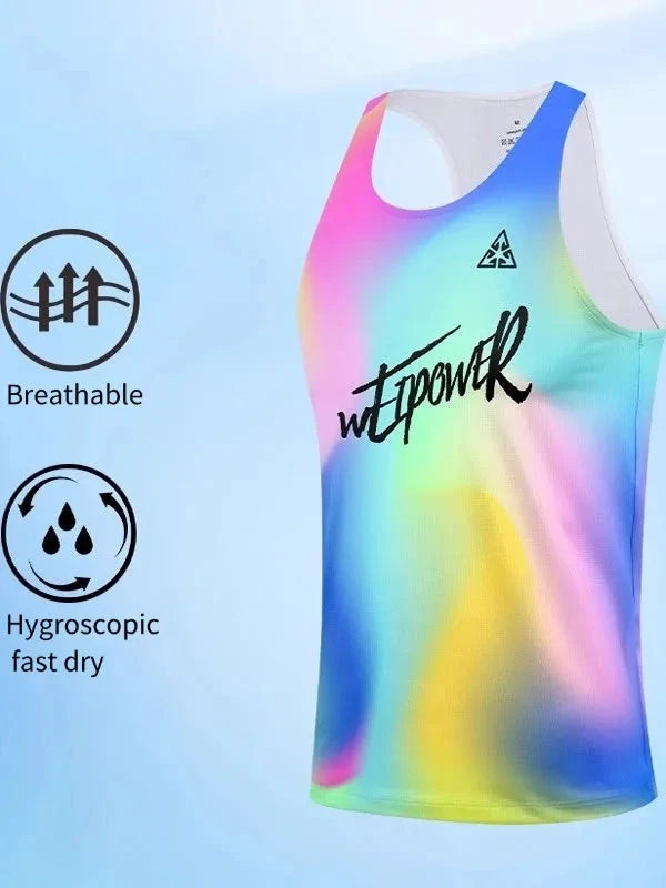 New running vests for men and women, ultra-light and breathable summer T-shirts, professional marathon racing tops