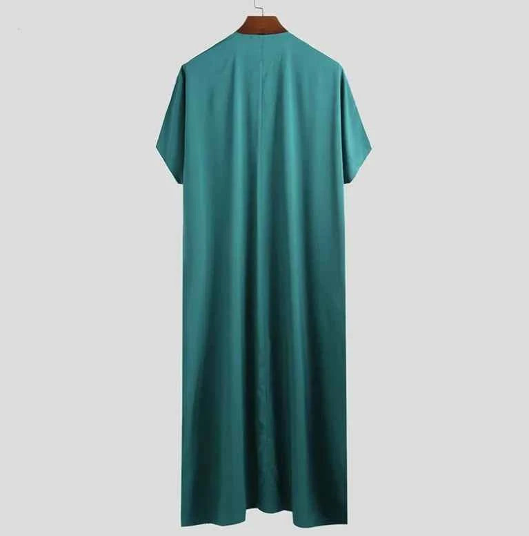 2025 New Muslim Gown! Middle Eastern Arabic Dubai Style Men's Robe, Malaysian Shirt-style Ethnic Clothing