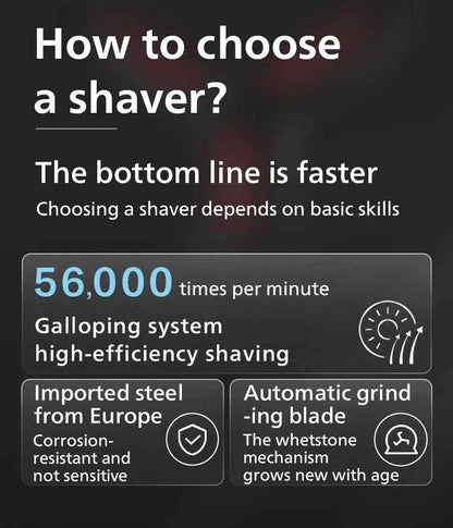PHILIPS S1113 Electric Shaver USB Charge Stainless Steel PowerCut Blade Razor Triple Floating Head Men Fast Shave Beard Trimmer