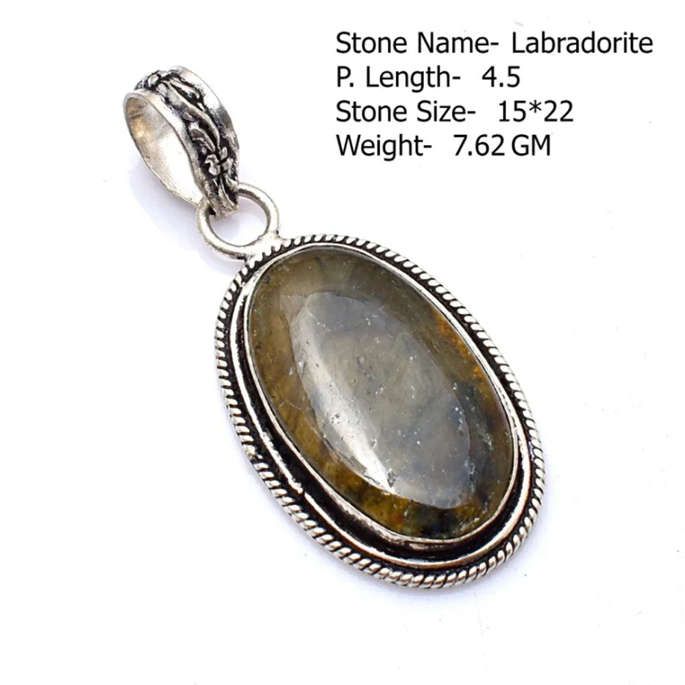 Genuine  Jasper Sodalite  Agate Turquoise   Pendant