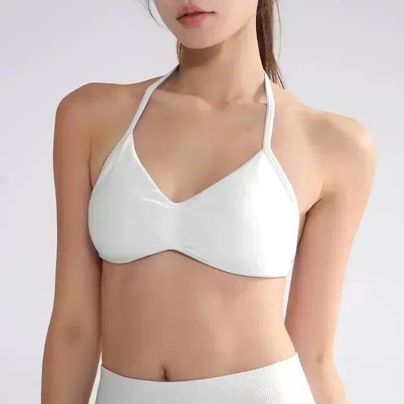 WHENG Gym Set 2 Piece Women Strappy Yoga Bra Top Workout Scrunch Shorts Sports Suit Fitness Clothes Seamless Yoga Set