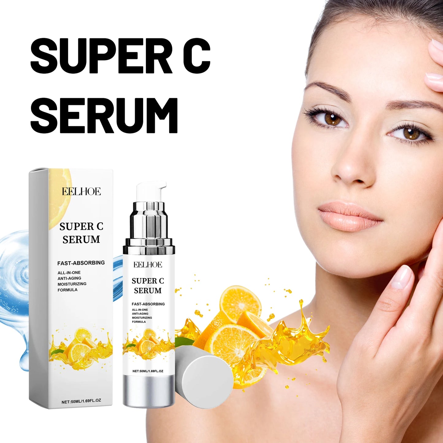 Vitamin C Serum For Face Dark Spot Removal Niacinamide Moisturizing Brightning Shrink Pores Essence Beauty Firming Skincare 109g - AMULET RING STORE