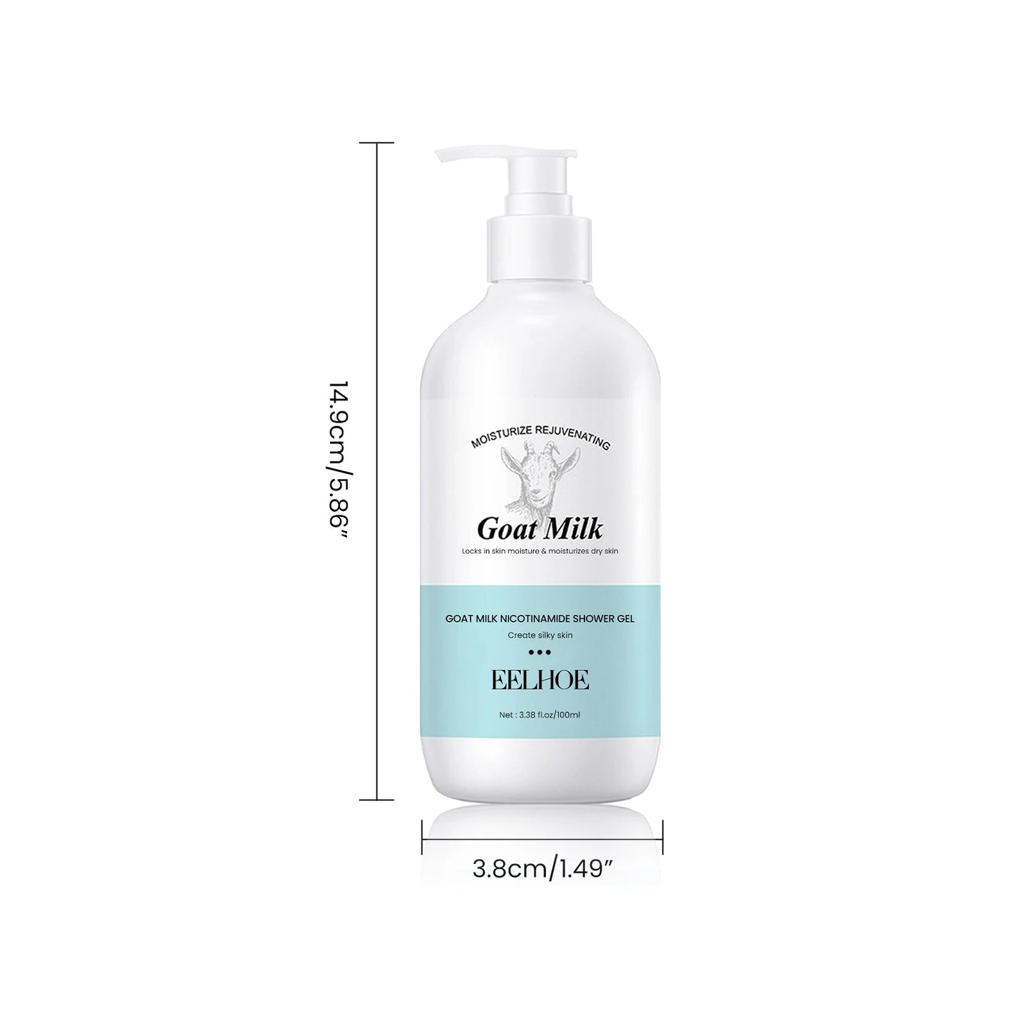 Goat Milk Niacinamide Shower Gel Cleansing Of Keratin Improvement Of Dullness Firming & Moisturizing Whitening Body Care Product