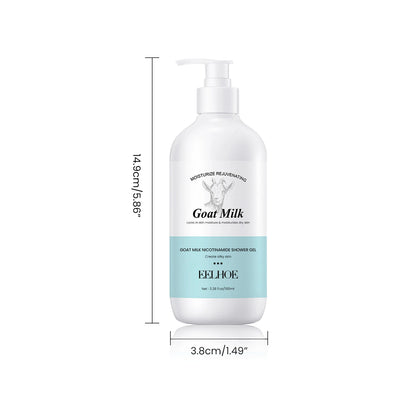 Goat Milk Niacinamide Shower Gel Cleansing Of Keratin Improvement Of Dullness Firming & Moisturizing Whitening Body Care Product