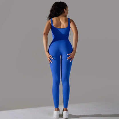 Sport Suit Yoga Outfits Set Clothes Fitness Jumpsuit Sportswear For Women Gym Running Training Athletic Suit Wear For Female D43