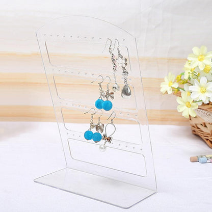 24/48 Holes Earrings Display Stand Holder Jewelry Show Rack Acrylic Organizer - AMULET RING STORE