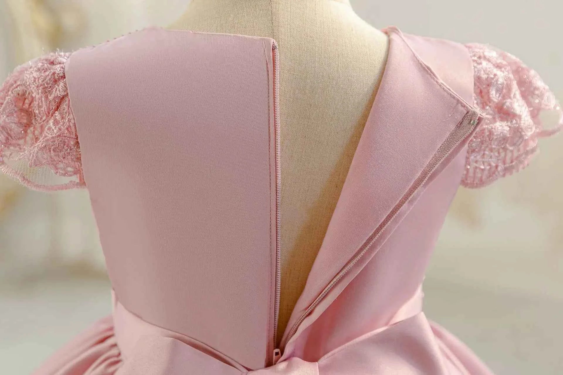 0-4Thildren's wear baby's first birthday party dress color matching gradient Lace Princess Baby Girl Christmas Party Prom Dress