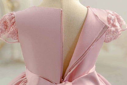 0-4Thildren's wear baby's first birthday party dress color matching gradient Lace Princess Baby Girl Christmas Party Prom Dress