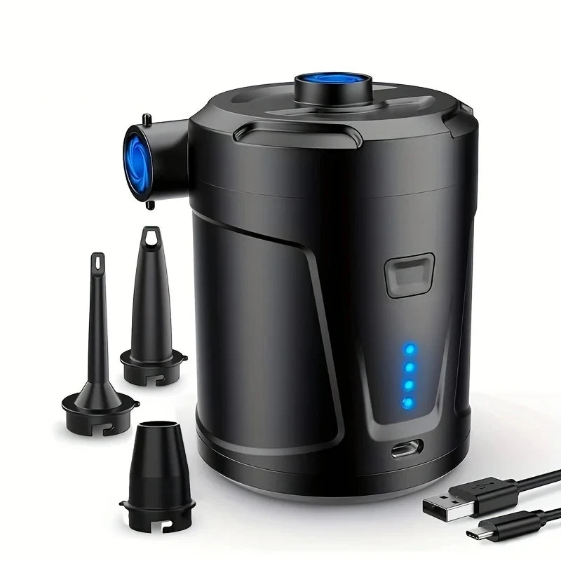 Portable air pump outdoor camping air mattress swimming pool swimming ring inflatable sofa air pump home - AMULET RING STORE