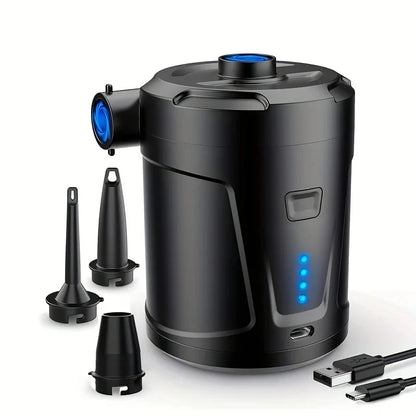 Portable air pump outdoor camping air mattress swimming pool swimming ring inflatable sofa air pump home - AMULET RING STORE