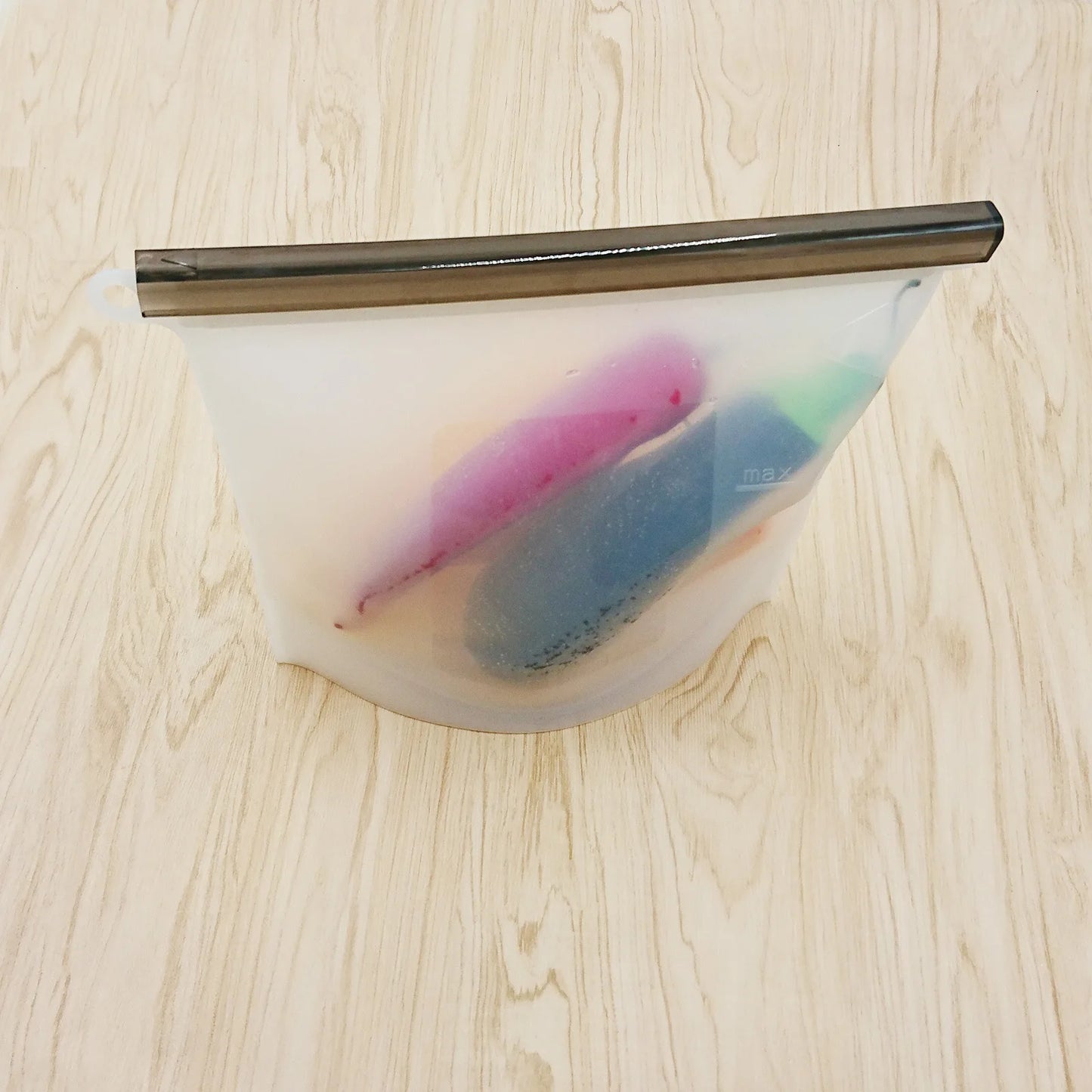 500-1500ML Silicone Bags Reusable Silicone Food Grade Storage Bag Lunch Sandwich Snack Fruit Freezer Zip Seal Keep Fresh Bags - AMULET RING STORE