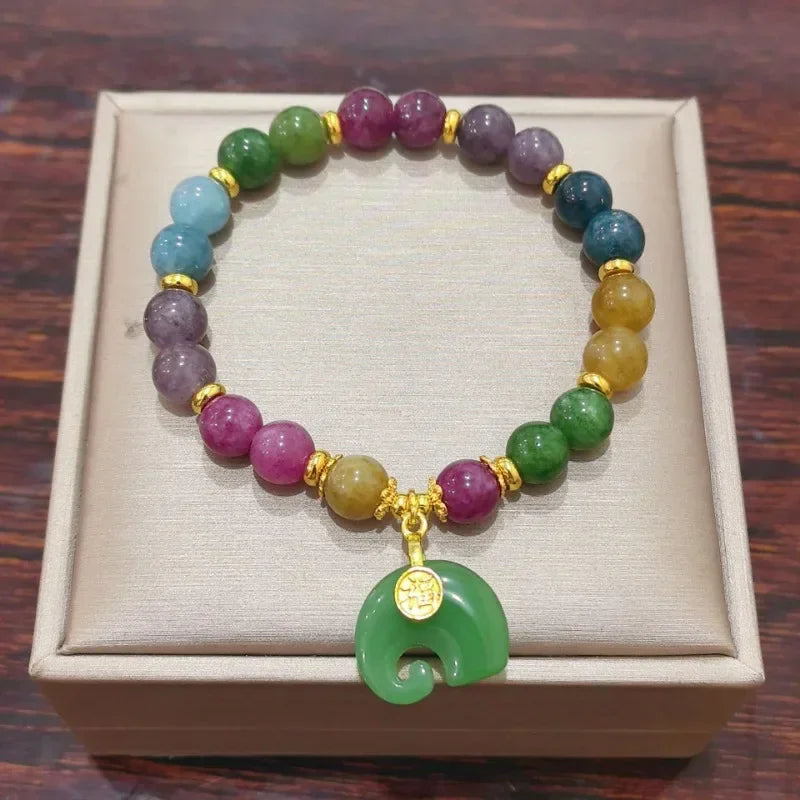 Natural Jade Agate Bracelet Exquisite Flower Design Young Girls Fashion Jewelry Real Gemstone Best Holiday Gift