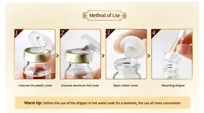 ARTISCARE Serum for Face 8pcs/Lot for Moisturizing Hyaluron Acid Vitamain C Six Peptide Q10 VC Facial Essence Skin Care