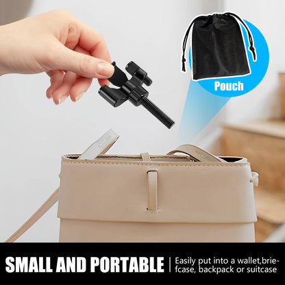 3PCS/1PCS Heavy-Duty Portable Door Lock Zinc Alloy Security Device for Enhanced Safety Ideal for Home Travel Hotels Apartments - AMULET RING STORE