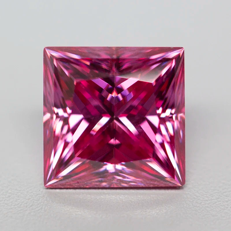 Pink Moissanite Stones with GRA Certificate Round/Pear/Oval/Emerald/Heart/Cushion/Princess/Asscher/Radiant Cut