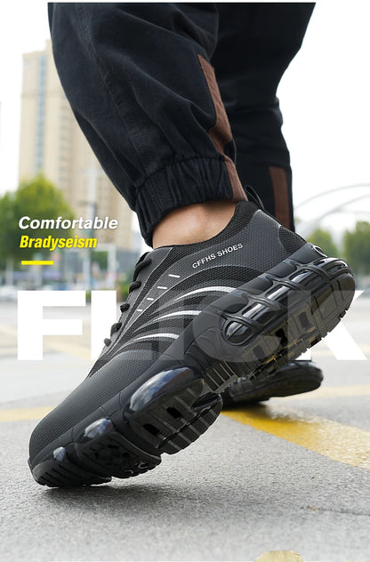 Breathable, lightweight and comfortable anti-smash and anti-puncture safety shoes - AMULET RING STORE