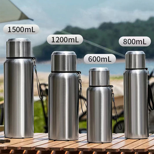 600-1500ml 316 Stainless Steel Thermos Bottle LED Temperature Display Thermal Mug Vacuum Flask Water Bottle For Outdoor Camping - AMULET RING STORE