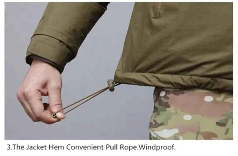 Winter Jacket Tactical Down Jackets for Men Winter Warm Waterproof Windbreakers Hunting Hiking Parkas Coat