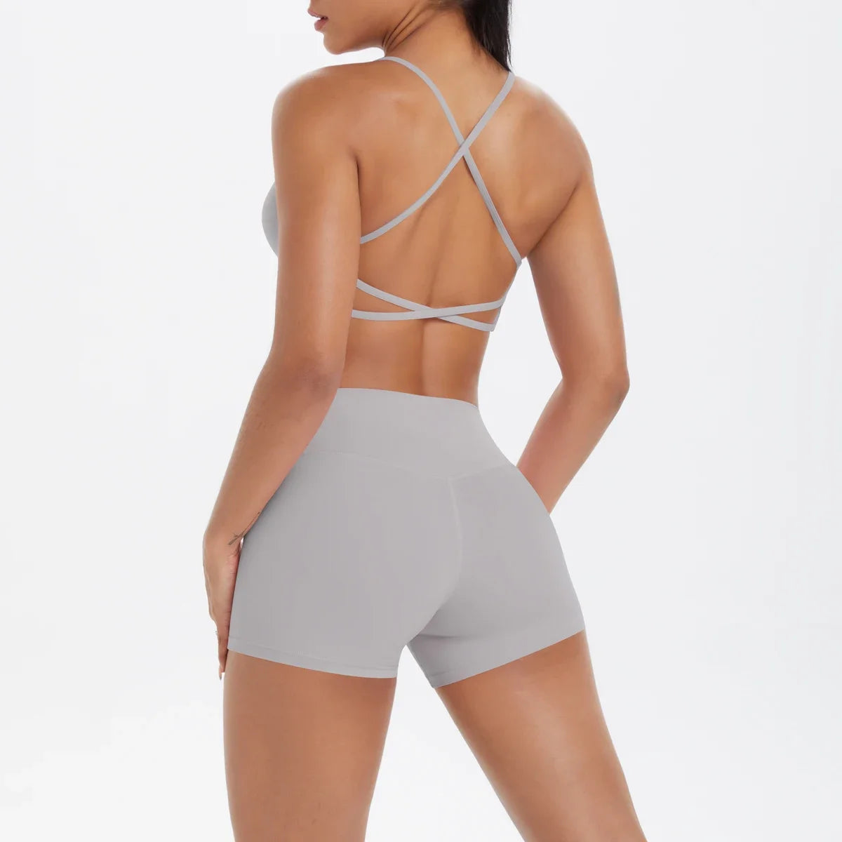 2PCS Yoga Set Nude Feeling Workout Sets Women Tracksuit Gym Push Up Fitness Running Workout Sportwear Sport Bra Leggings Suit